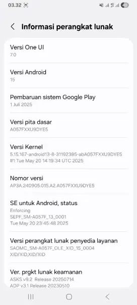 Samsung A 05 S ram 6