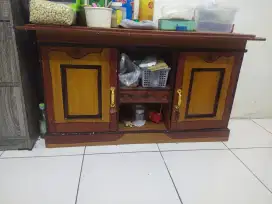 Jual lelang Lemari bupet kecil + lemari susun + tempat daging BBQ