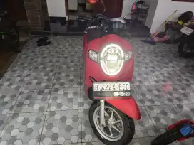 Dijual: Honda Scoopy Merah Maroon 2019 Atas Nama Sendiri Plat Depok