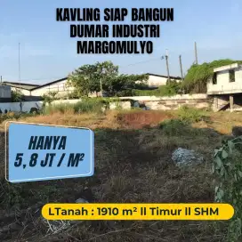 MARGOMULYO‼️Jual Tanah siap bangun dumar industri