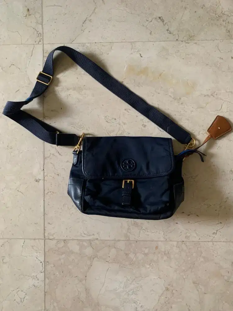 Tory Burch Perry Nylon Crossbody Navy Bag