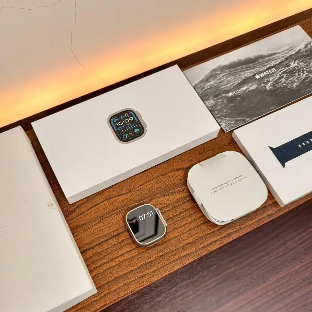 Apple Watch Ultra 2 49mm Titaniun Ocean Band Fullset original likenew
