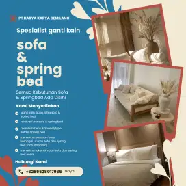 Speasialist Ganti Kain Springbed dan Sofa