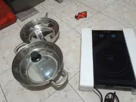 Jual Kompor Listrik 1 Tungku Bonus Panci 1 Set