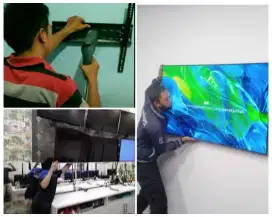 Braket +pasang atau pasang saja jika sudah ada bracket breket led tv