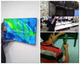 Braket +pasang atau pasang saja jika sudah ada bracket breket led tv