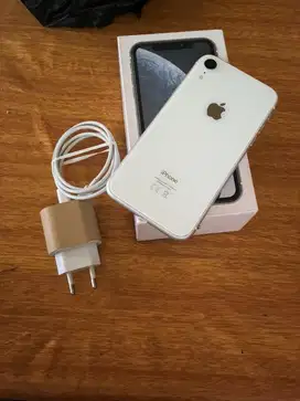 iphone xr 128 gb white fullset sinyal aman