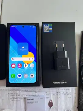 Samsung S24 Fe 8/256 5G.Resmi Sein fullset No minus Garansi ON