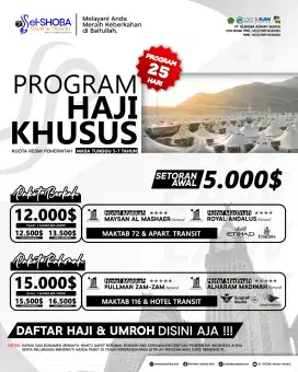 UMROH DAN HAJI KHUSUS DAN HAJI REGULER BERSAMA ELSHOBA TOUR &TRAVEL