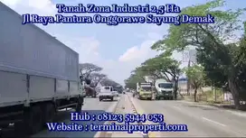 Tanah Industri  Jl Raya Pantura  Onggorawe Sayung  Demak - Semarang