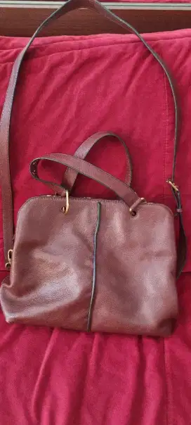 FOSSIL Prelove Tas Cantik warna coklat tua ( ORiGINAL)