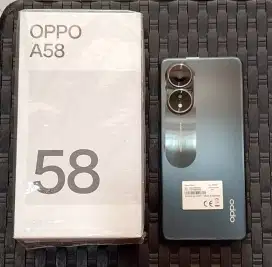 Oppo A58 8+8/128 fullset kondisi normal mulus