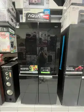 KULKAS AQUA SIDE BY SIDE 1 PINTU 2 PINTU BISA CICILAN DAN CASH