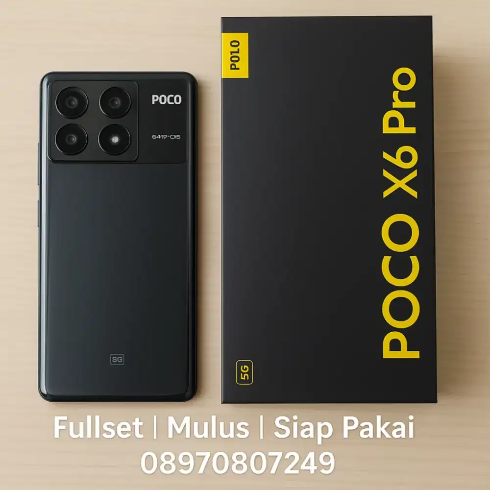 POCO X6 Pro 5G RAM 12/512GB Fullset Mulus