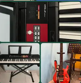 Jual murah keyboard yamaha dan gitar listrik