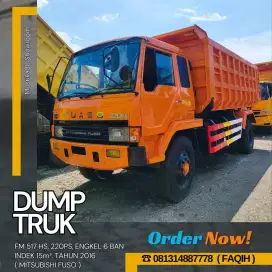 DUMP TRUK MITSUBISHI FUSO 220PS, FM 517 HS, INDEK 15 KUBIK, TAHUN 2016