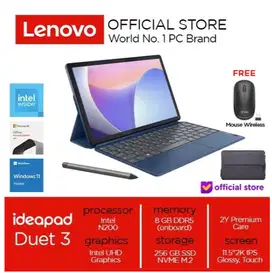 Lenovo Ideapad Duet 3i N200 8GB 256GB SSD 11.5 2K IPS 5MP Win11+OHS