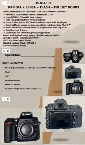 KAMERA DSLR NIKON D750