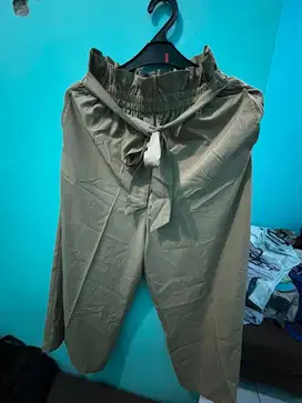 Prelove Celana kulot warna khaki