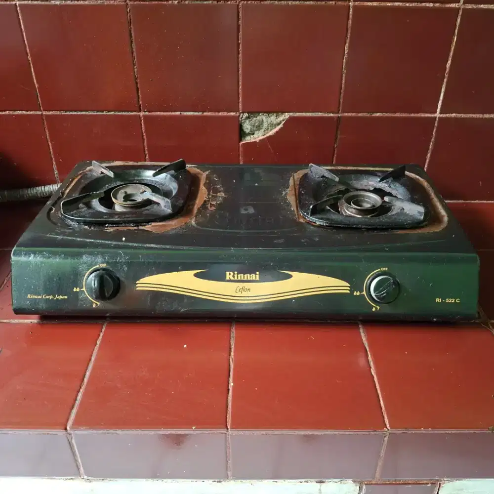 Kompor gas 2 tungku rinnai normal