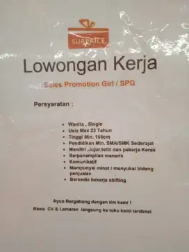 Lowongan Pekerjaan