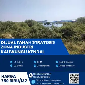 Dijual Lahan Strategis Kawasan Industri Kaliwungu,Kendal Luas 3,9 Ha