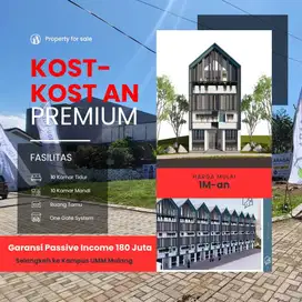 Rumah Kost Exclusive Hanya 8 Unit!!! Area Padat Mahasiswa Dekat UMM