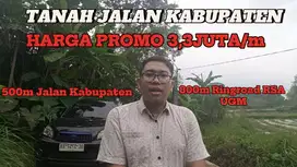 JUAL TANAH MURAH JALAN KABUPATEN DEKAT RINGROAD