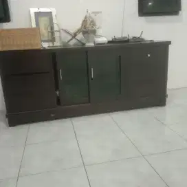 Buffet tv rangka jati plus multiplek