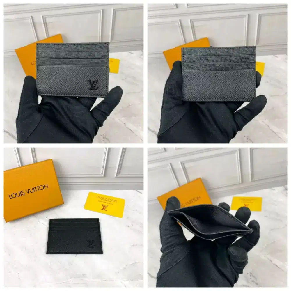 Card holder lv dompet kartu card wallet lv taiga black