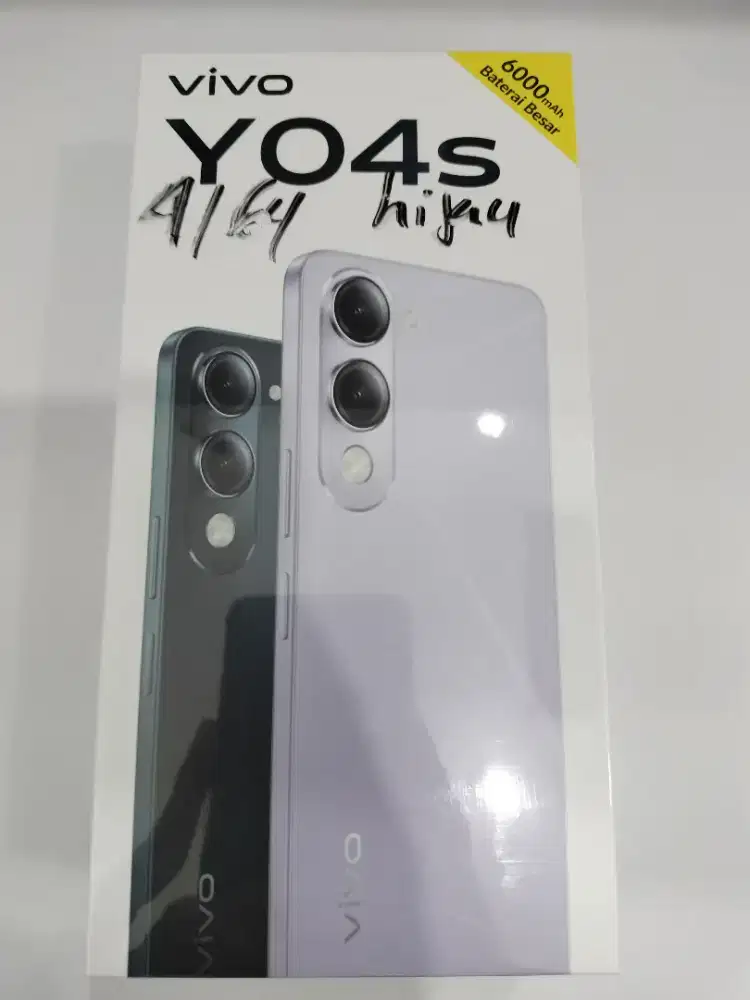 Vivo Y04s Ram 4 internal 64gb baterai 6000Mah