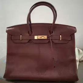 Tas hermes wrn merah marun