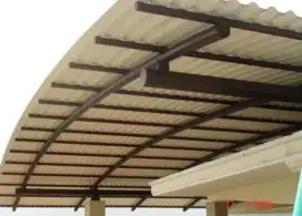 Kanopi galvalum galvanis alderon rooftop upvc spandek renovasi