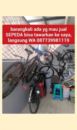 barangkali ada yg mau jual sepeda bekas bisa tawarkan ke saya
