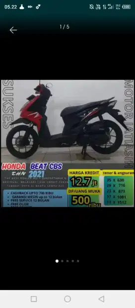 Honda beat cbs 2021