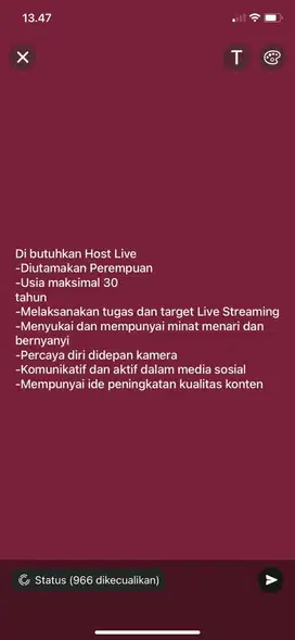 Host Live Streaming