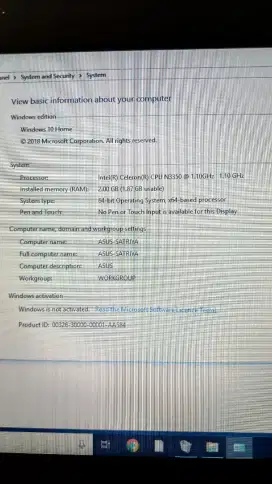 laptop asus x441n