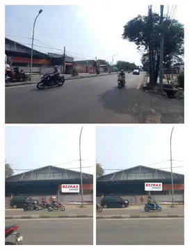 Disewa / dijual Gudang strategis pinggir jalan raya bekasi
