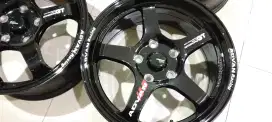 Velg second Advan racing ring 16 pcd 5x114 istimewa original like new