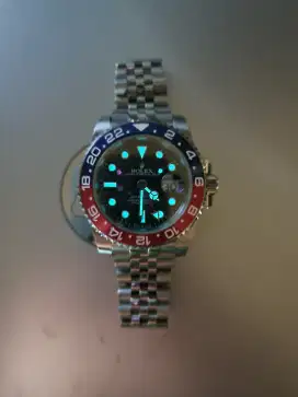 Jam tangan pria Analog model pepsi gmt II size 40mm