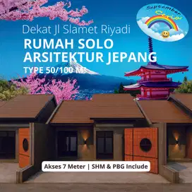 Jual Rumah Desain Japandi di Kartasura Solo, 5mnit Kampus UIN & Toll