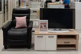PROMO SET ruang keluarga (sofa recline 1 seat, TV, TV stand, karpet)!
