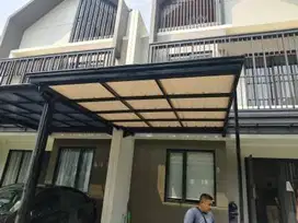 kanopi besi hollow galvanis atap alderon