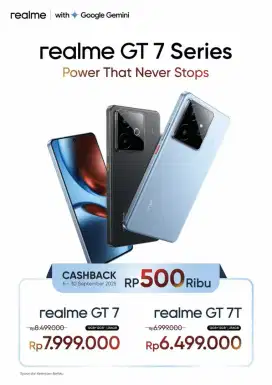 Realmea GT 7 series Bisa kredit tanpa ribet! modal ktp aja