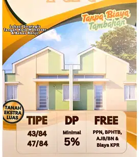 Rumah Dp 0% Antang kota Makassar