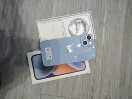 iPhone 14 256gb warna biru normal Full set