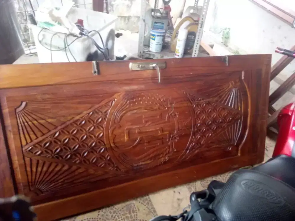 Pintu jati ukir 2 sisi