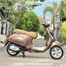 Piaggio Vespa Primavera 150 3V TAHUN 2014 WARNA COKLAT PERFECT CONDITI