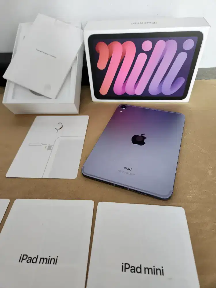 Ipad Mini 6 Celluler + WiFi Fullset Original Mulus Normal No Minus