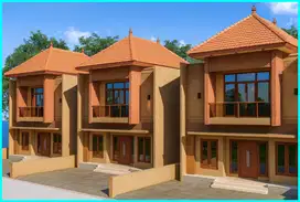 Dekat kuliner Iwak Kalen,  Rumah Godean Jogja Model Bali Style Type 90